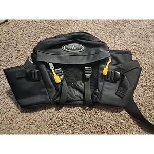 Everest Hiking Sports Dual 2 Bottle Holder Black Fanny Waist Lumbar Pack Bag A25